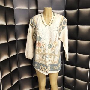 Vintage cover size knit sweater